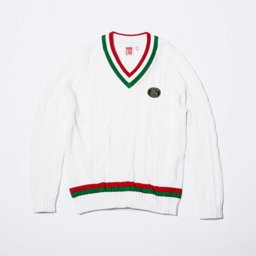 Supreme Lacoste Tennis Sweater Black/White S/S 17 | eBay