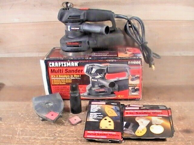 CRAFTSMAN #9_11666 1.4A 10,500 OPM 1/5 HP MULTI SANDER(3-SANDERS