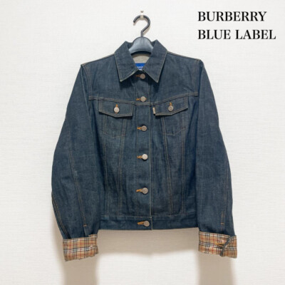 希少サイズ44】バーバリーロンドン ノバチェック ブルー デニム