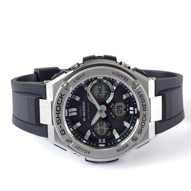 CASIO G-SHOCK G-STEEL GST-W110-1AJF Radio Solar Analog Digital