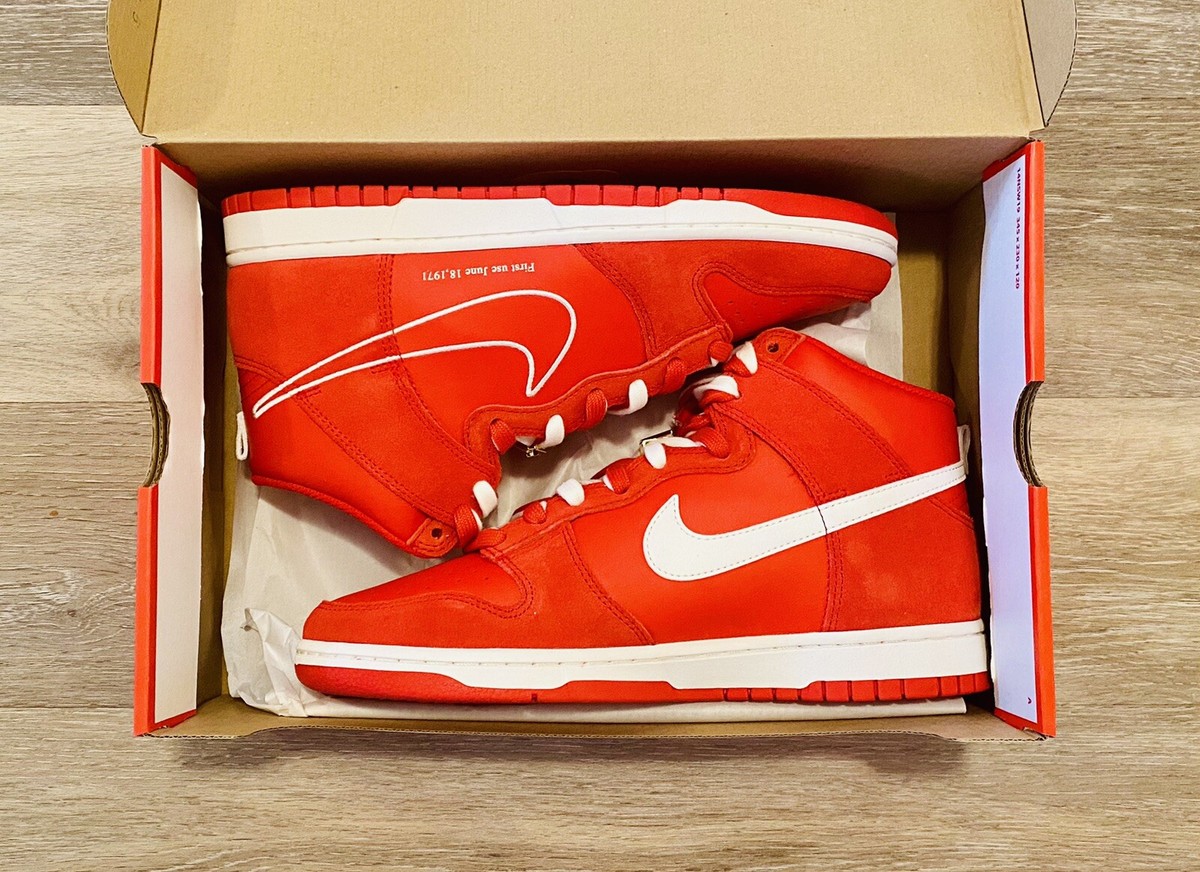 Nike Dunk High 'First Use' University Red Sail DH0960-600 Men's 9