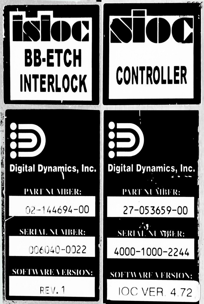4058 NOVELLUS BB-TECH ISIOC W/INTLK 02-144694-00 02-145223-00 | eBay