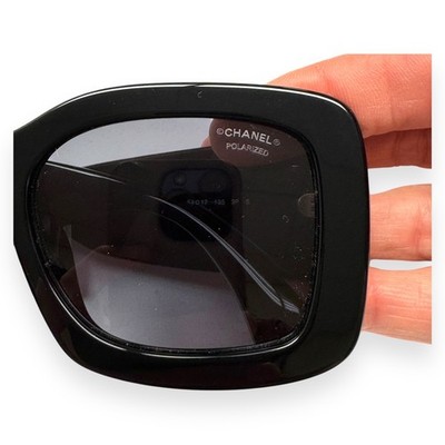 Chanel Sunglasses ch5483A 622/T8 Polished Black Polarized Pale