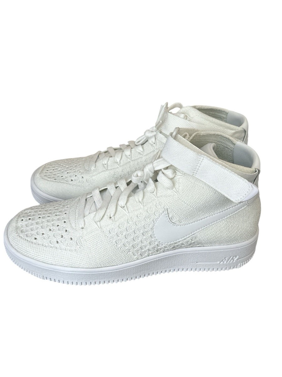 Size 10.5 - Nike Air Force 1 Ultra Flyknit Mid White | eBay