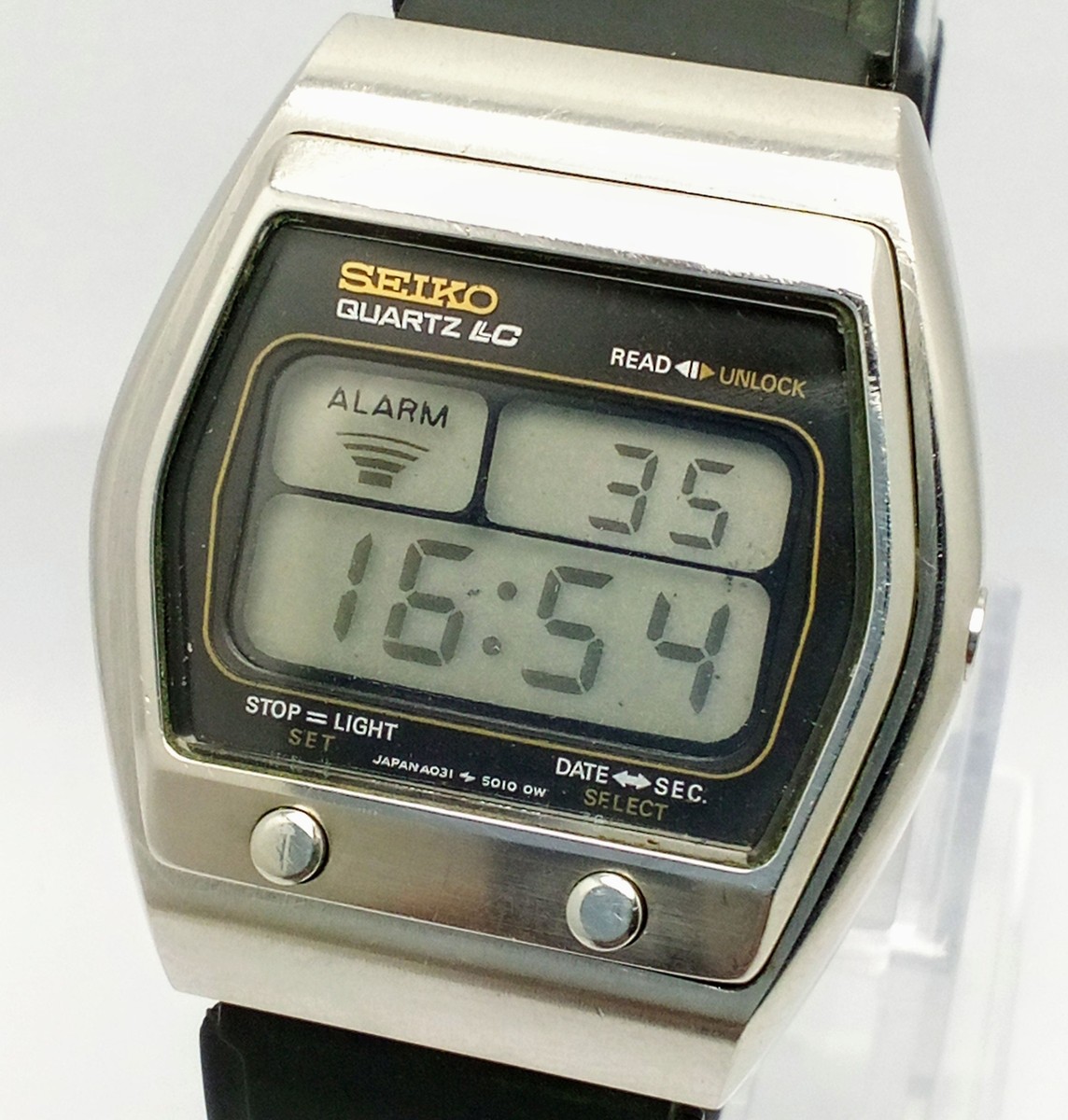 Seiko Quartz LC A031-5019 Digital Alarm Vintage Men's Watch | eBay