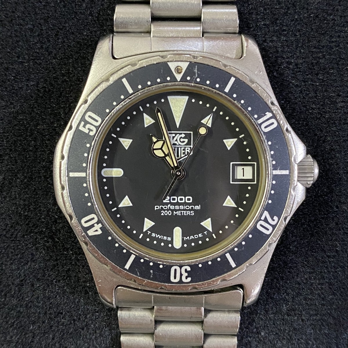 TAG Heuer 2000 Professional 973.006 Quartz Black Men's Watch From