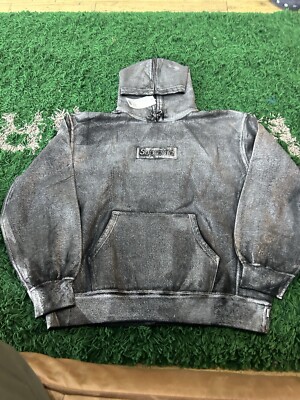 Size XL- SUPREME/MM6 MAISON MARGIELA FOIL BOX LOGO HOODED