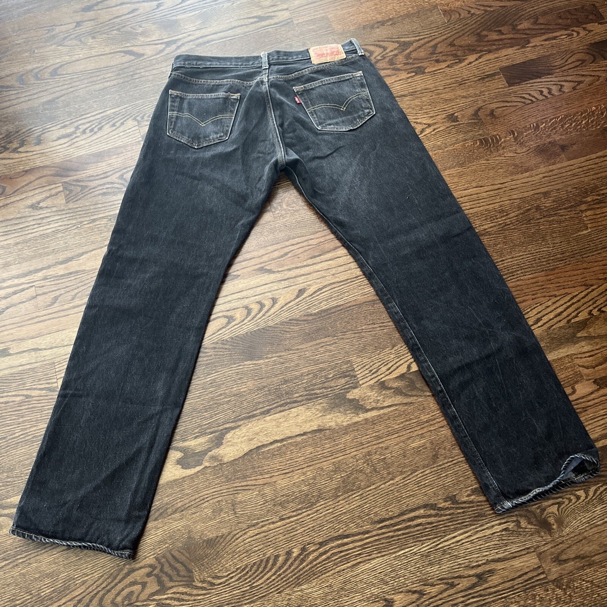 Levis 501 XX Waterless Black Button Fly Jeans Men's SZ 36 X 32.5