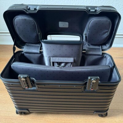 Rimowa Original Pilot 31L Black 4-wheels Carry Case Suitcase NEW