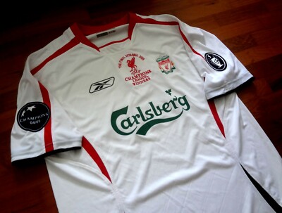 Authentic 2005/06 Liverpool Away Reebok w/ UCL Embroidery Large