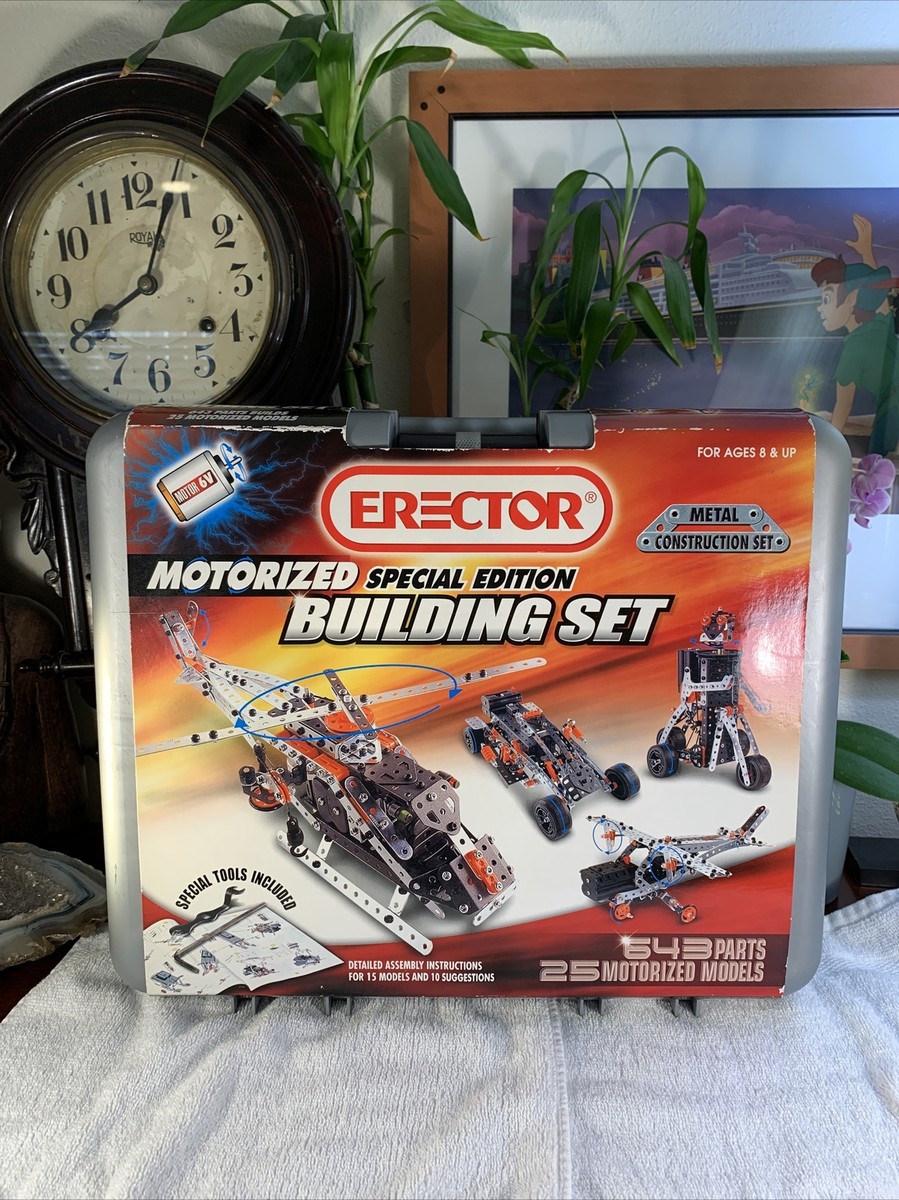 Meccano Erector 643 Piece 25 Motorized Models Special Edition