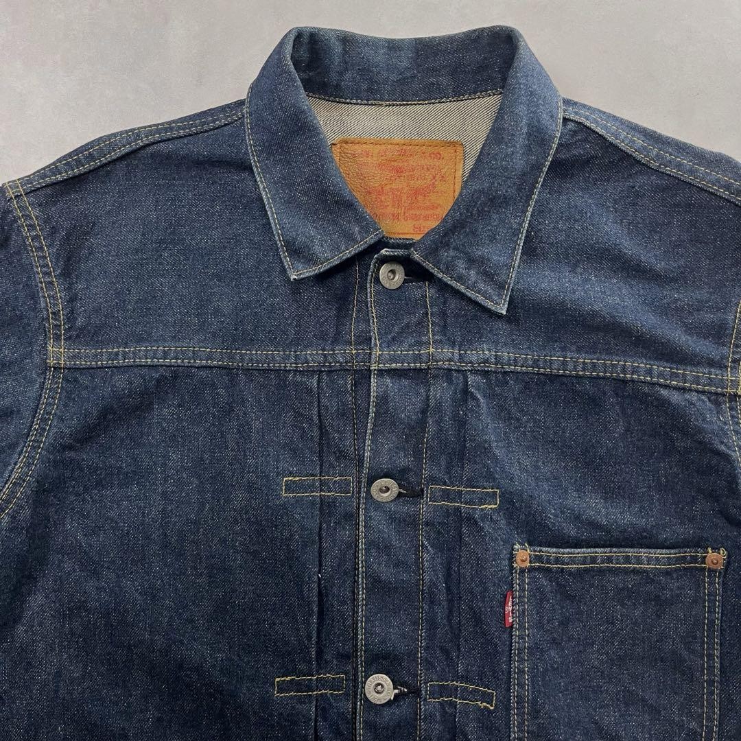 Levi's 506XX 1st Type WWII Big E Denim Jacket Dark Indigo Vintage