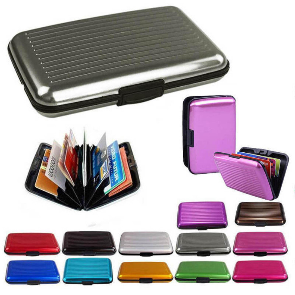Waterproof Business ID Credit Card Wallet Holder Aluminum Metal