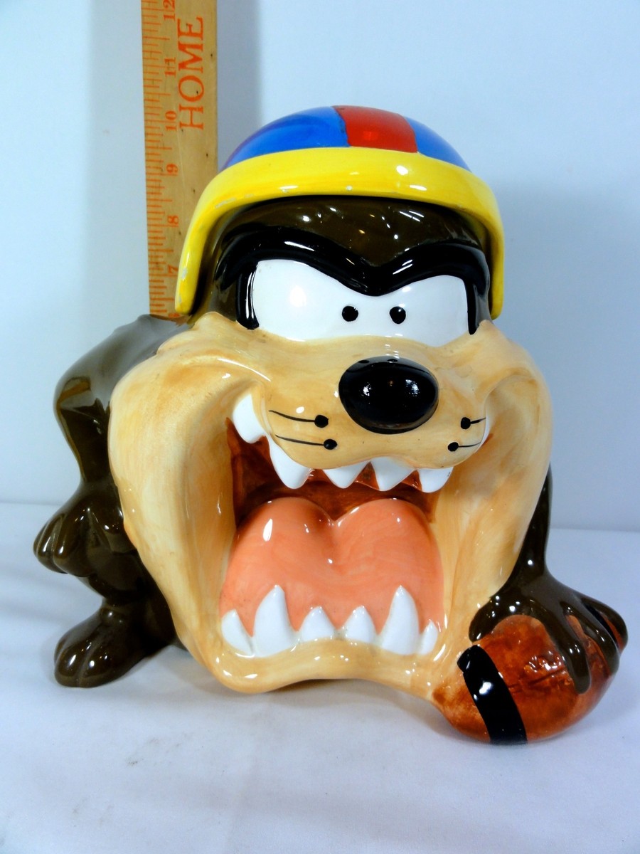 Warner Brothers - Taz - Tasmanian Devil - Football Cookie Jar | eBay