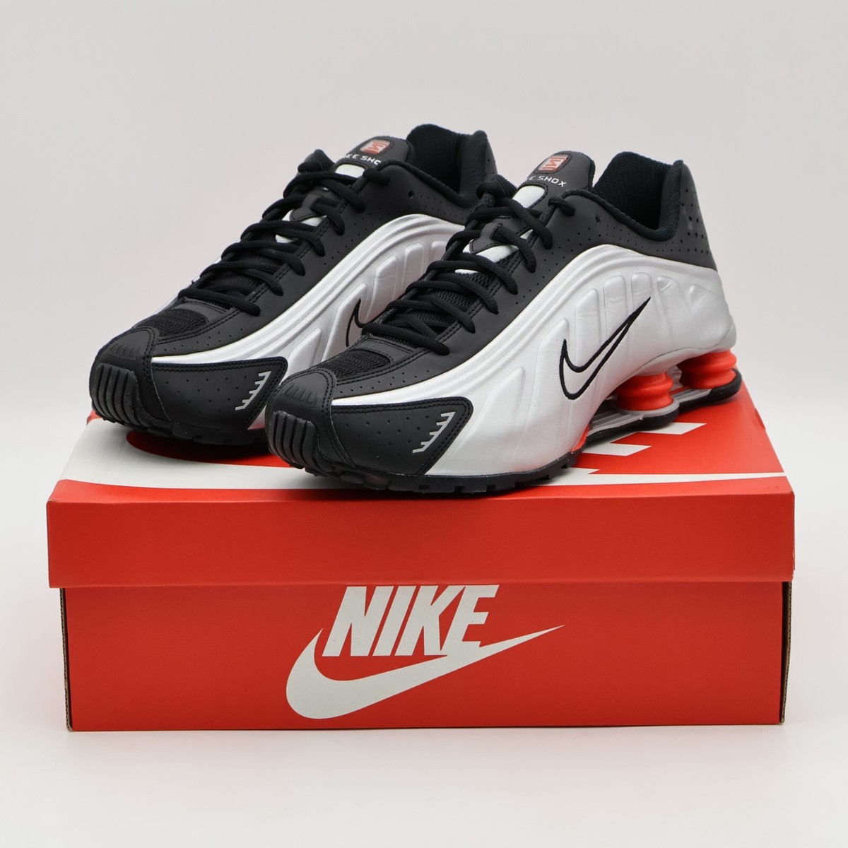 HQ1988-002 Nike Shox R4 Metallic Silver Red (2025) (Men's) | eBay