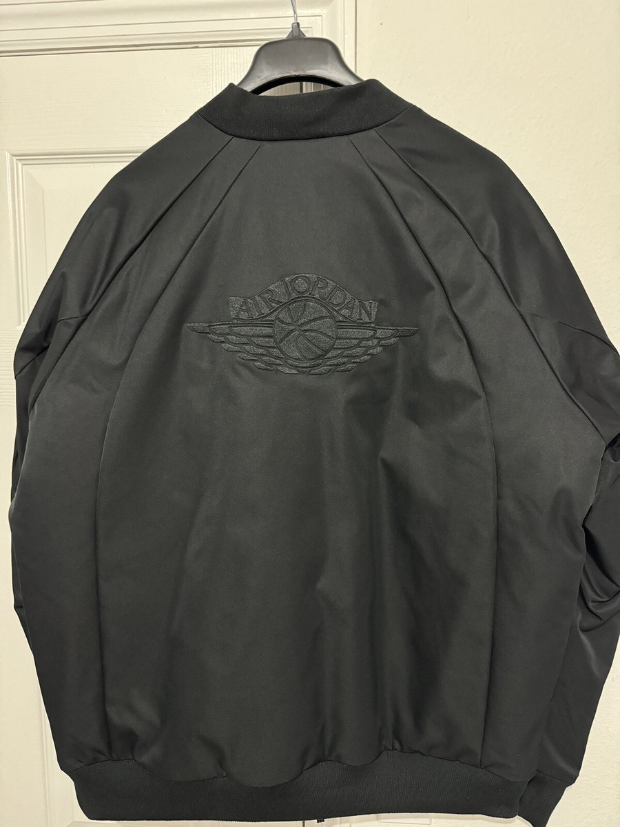 NIKE AIR JORDAN WINGS MA-1 BOMBER JACKET 2XL BLACK 23 ENGINEERED