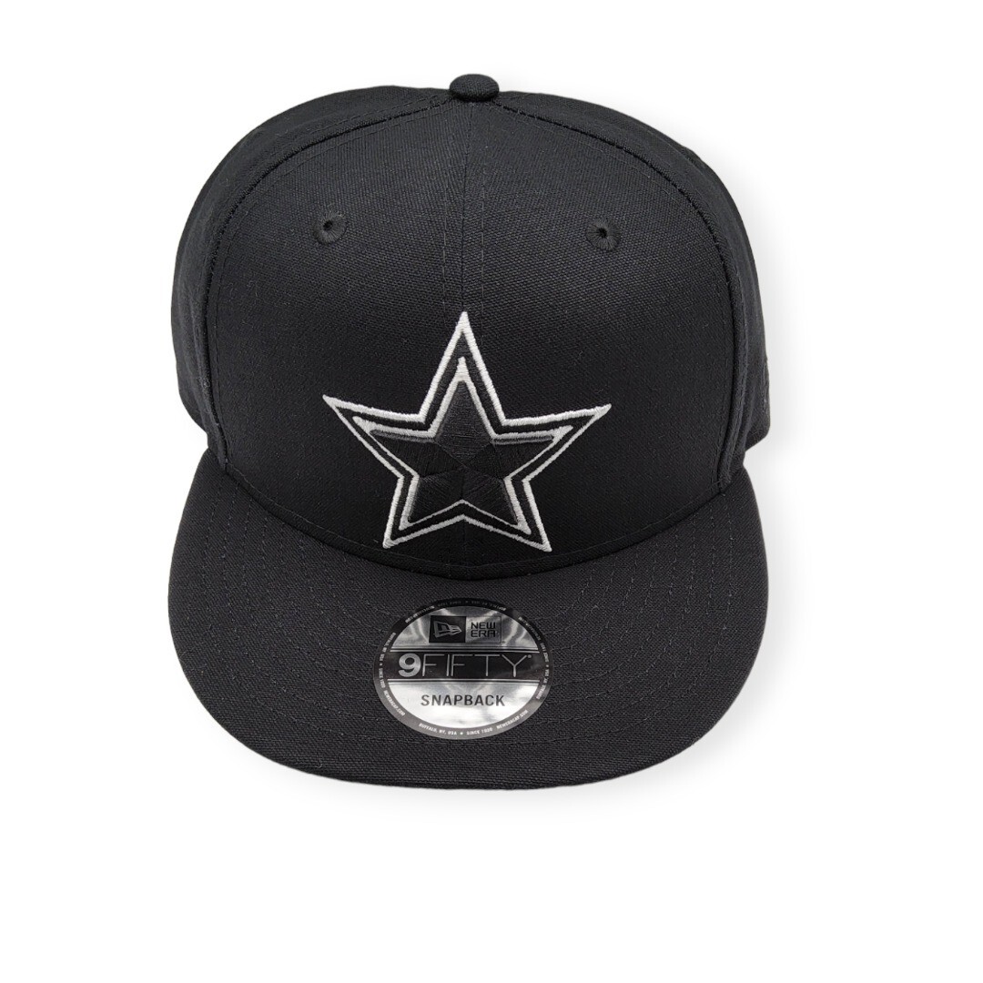 New Era Dallas Cowboys 9Fifty Black/Black & White Logo Adjustable