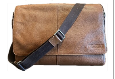 Coach Camden Brown Leather Unisex Messenger Handbag F70423 | eBay