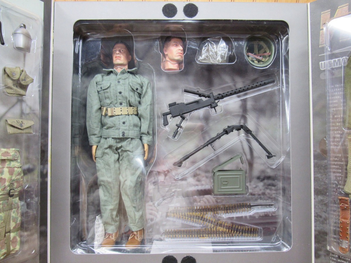 1/6 DID WWII USMC 1st Marine Reg Figure w Camo Jungle Pack 1919