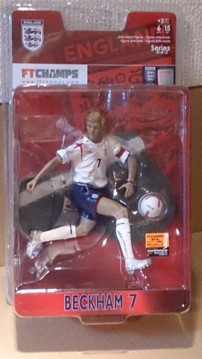 Figure FT CHAMPS England FIFA WC 2006 Beckham No.7 Football with