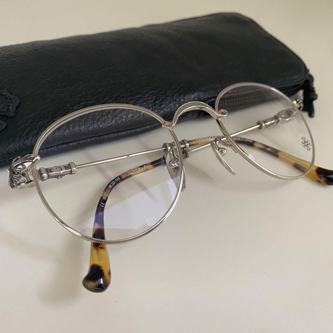 CHROME HEARTS BUBBA-A Glasses Silver AUTH | eBay