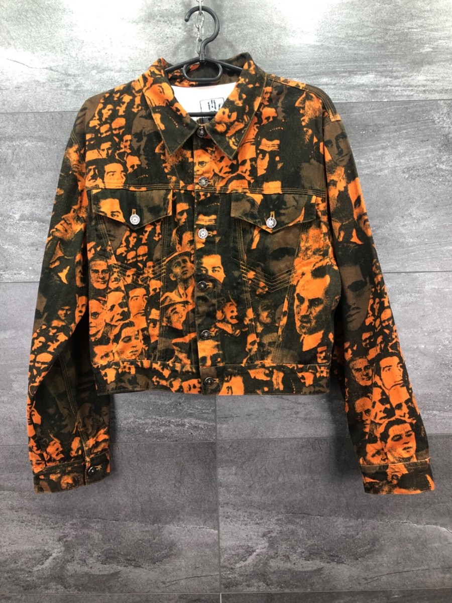 RARE Vintage Jean Paul Gaultier AW1992 Printed Faces 90's Denim