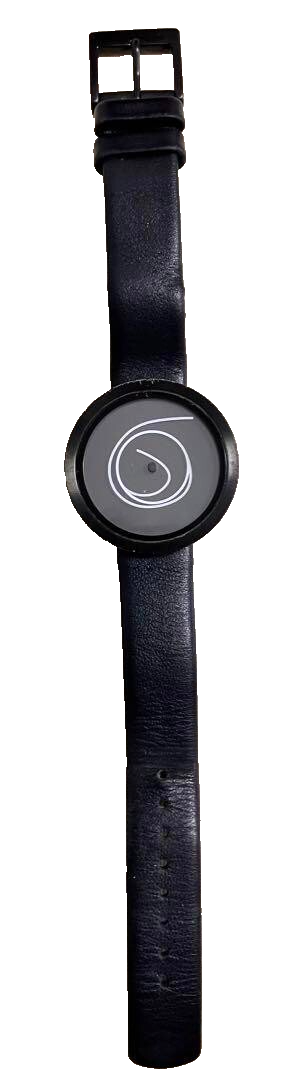 NAVA DESIGN ORA UNICA 36mm Black Wristwatch from Japan Rare