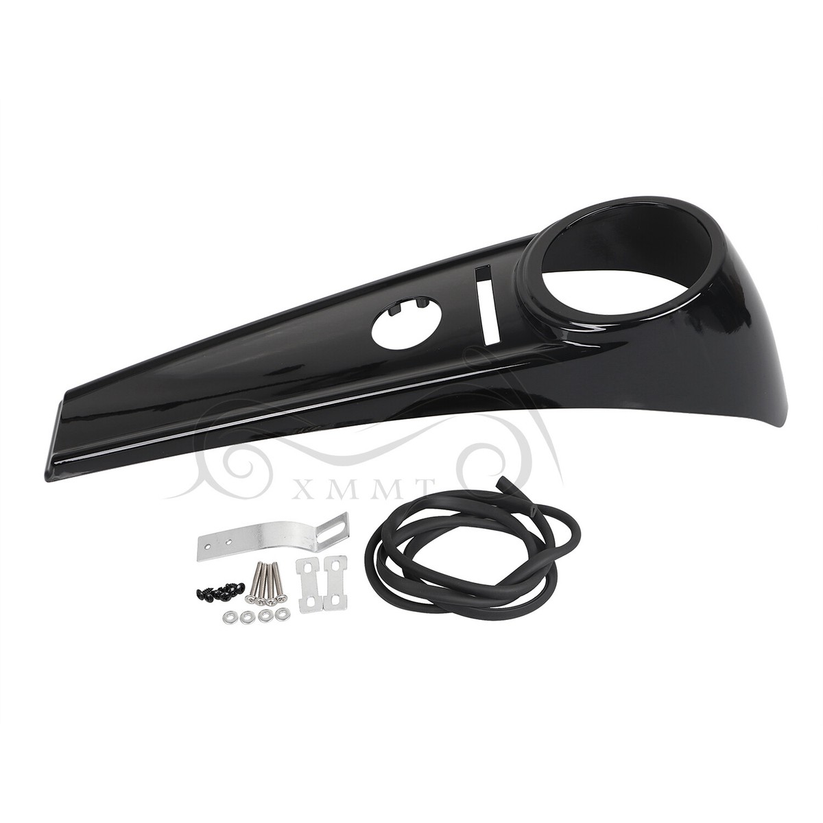 Gloss Black Dash Fuel Console Tank Panel Fit For Harley Road King