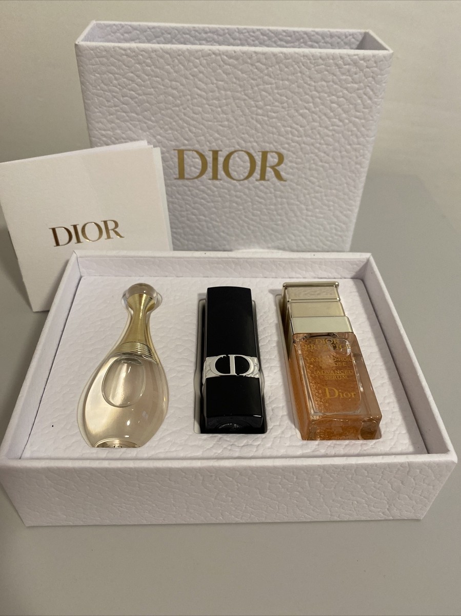 Dior Gift Set J'adore Parfum+Rouge 999 Satin Lipstick+Prestige