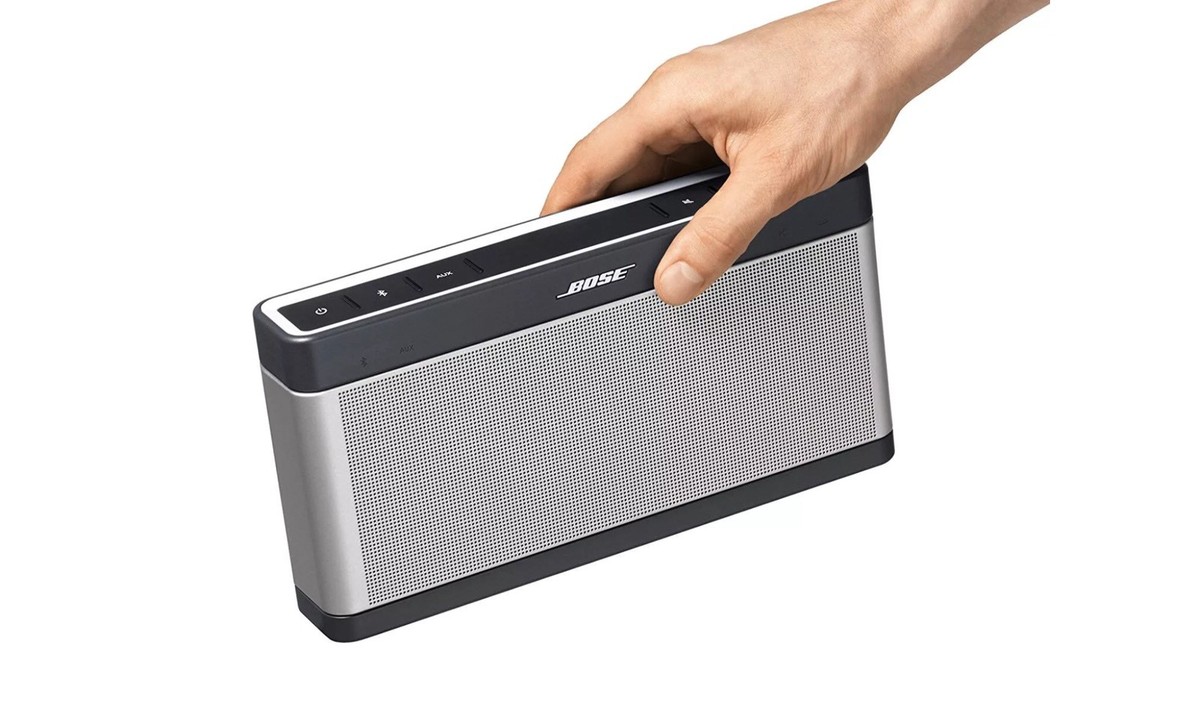 Bose Soundlink III Bluetooth Speaker-Silver-/W Cover Bose Sound