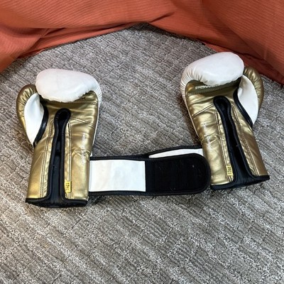 Everlast Powerlock Boxing Gloves Power Lock White & Gold 12 Oz | eBay