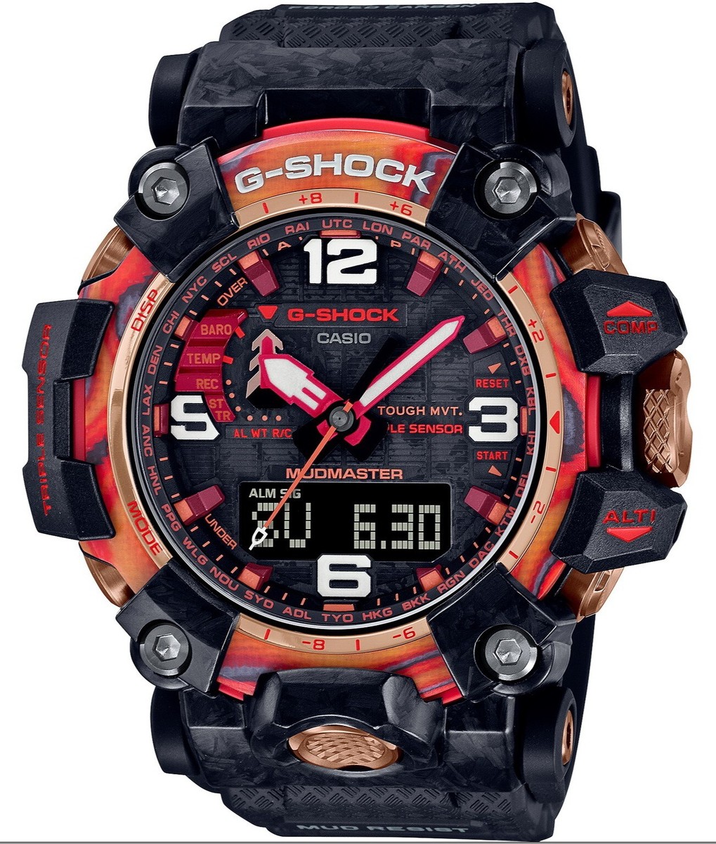 Casio G-Shock Mudmaster 40th Anniversary Flare Red Limited Watch