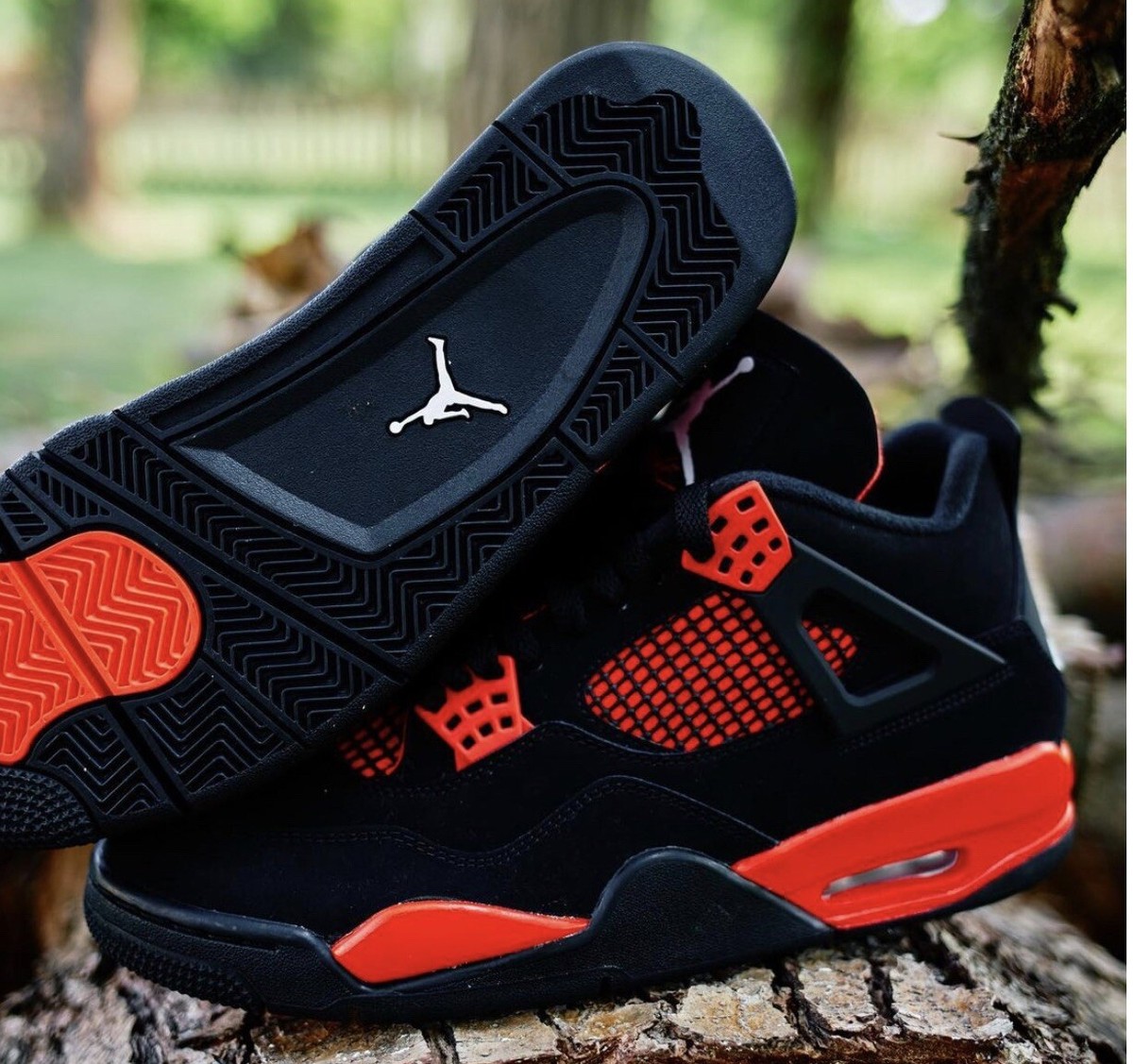 Nike Air Jordan 4 Retro AJ4 Crimson BRED Red Thunder Men's Size 12