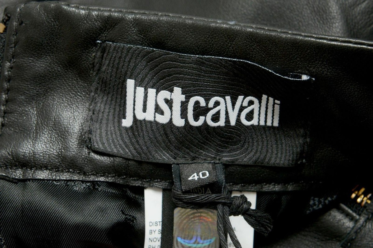 Just Cavalli Women's Leather Pony Hair Mini Skirt US 4 IT 40 | eBay