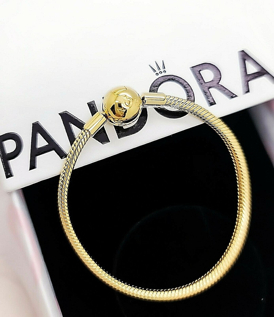 NEW Authentic PANDORA Moments 14k Gold Pl Snake Chain Charm