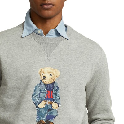 Polo Ralph Lauren Polo Bear (Gray) Fleece Sweatshirt 710853308001