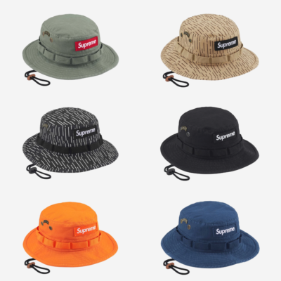 Supreme Military Boonie 24FW 6Color Black Orange Navy Olive 100