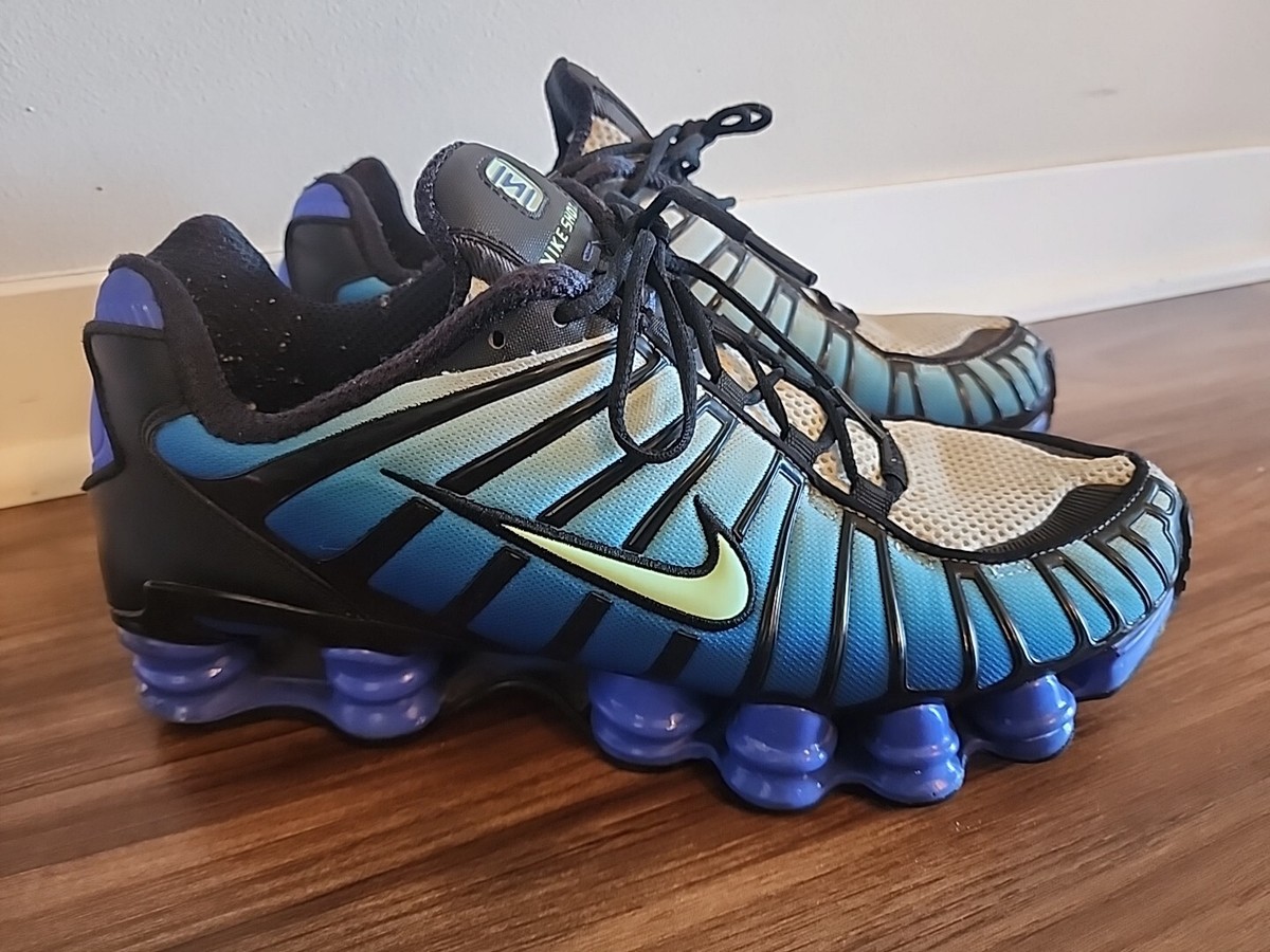 Size 10 - Nike Shox TL Vapor Green Racer Blue Retro Rare Used