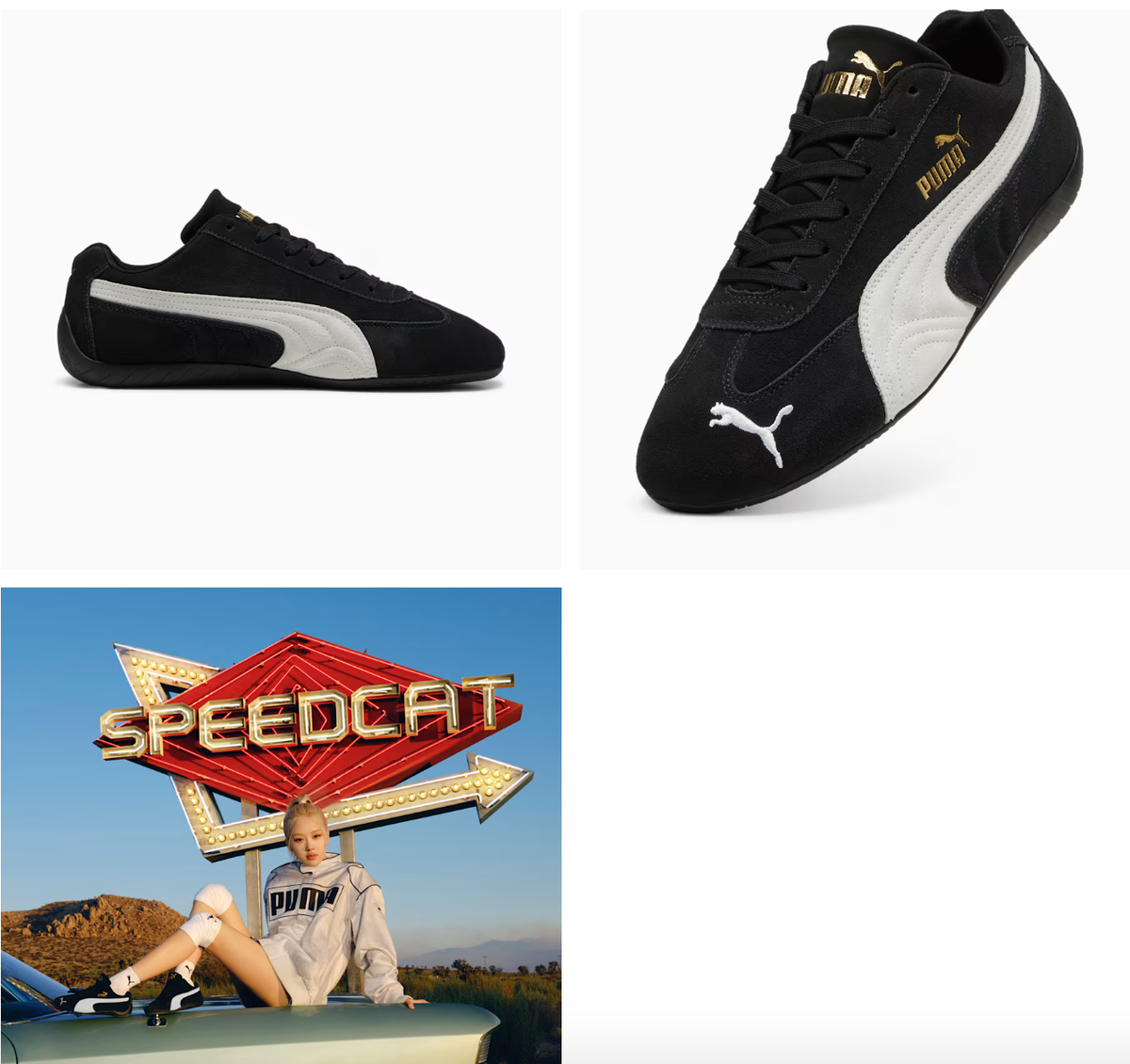 NEW Women's Puma Speedcat OG Shoes 400986 01 Black Dua Lipa Emily