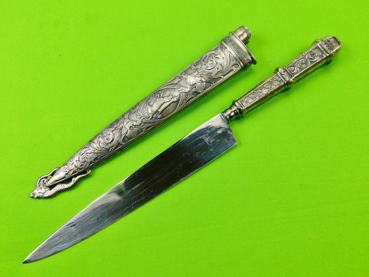 Gaucho Knife In Collectible Vintage Factory Manufactured Fixed