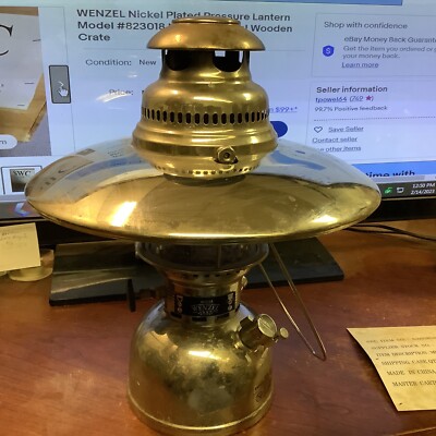 WENZEL Nickel Plated Pressure Lantern Model#823018 Used In