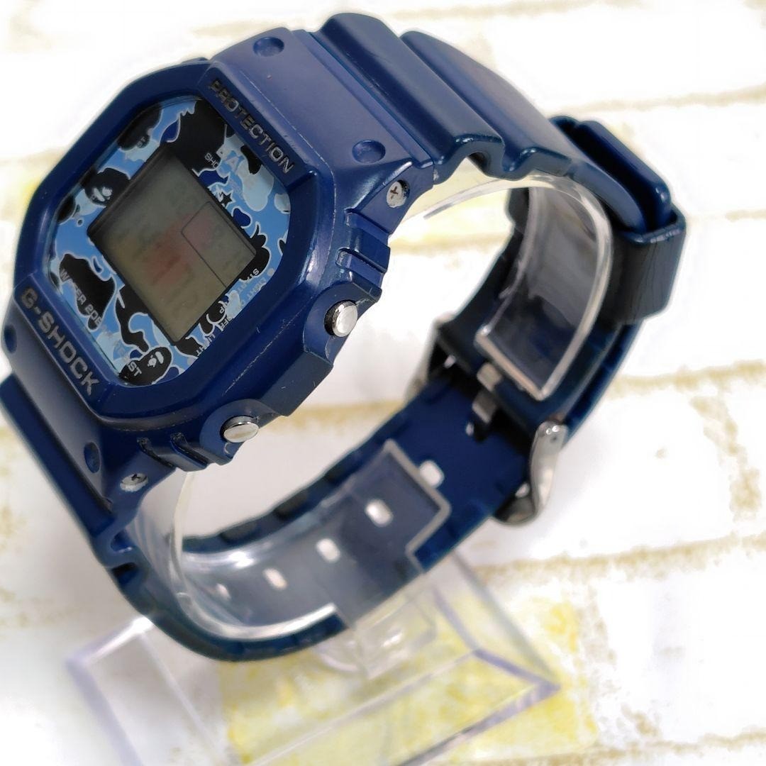 Casio G-Shock DW-5600VT A Bathing Ape BAPE Blue Camo Limited
