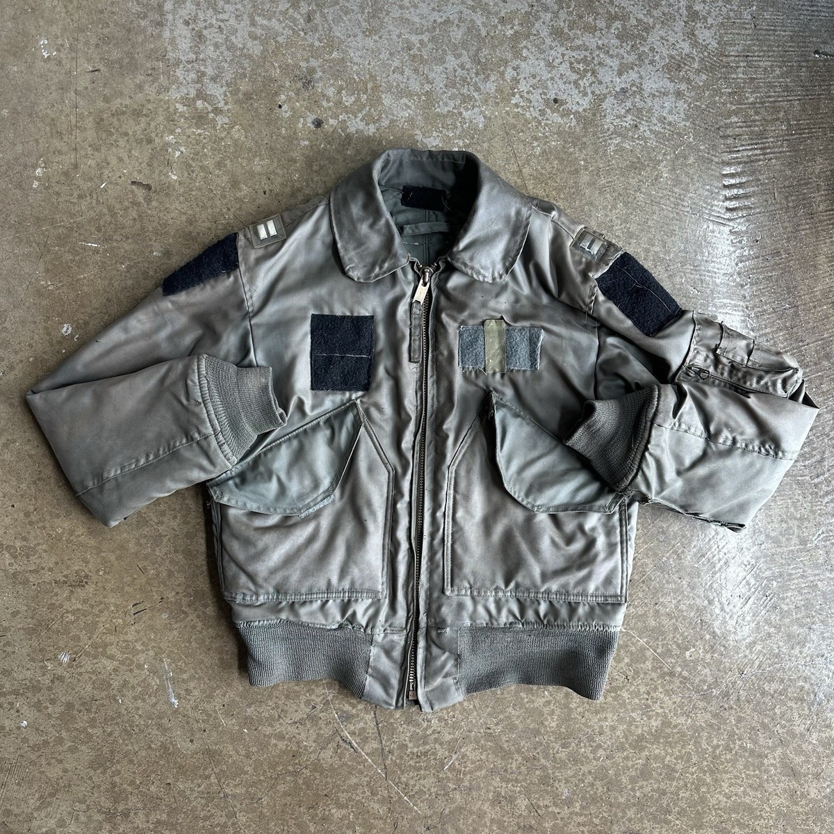 Vintage US Military CWU-45/P Nomex Scovill Zip Flight Jacket W