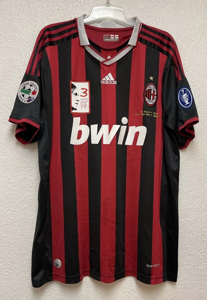 2009-10 AC MILAN Home S/S No.3 MALDINI 08-09 ACM Testimonial SOLO