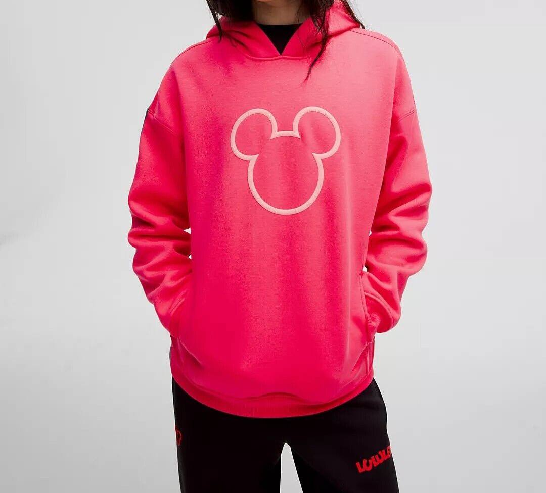 DISNEY X LULULEMON MICKEY FLEECE OVERSIZED HOODIE~LIP GLOSS PINK