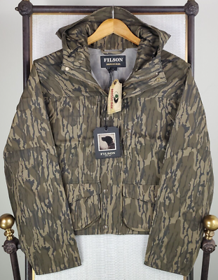 FILSON x MOSSY OAK NEW $395 Sz Medium Jacket Oilskin Shelter Cloth
