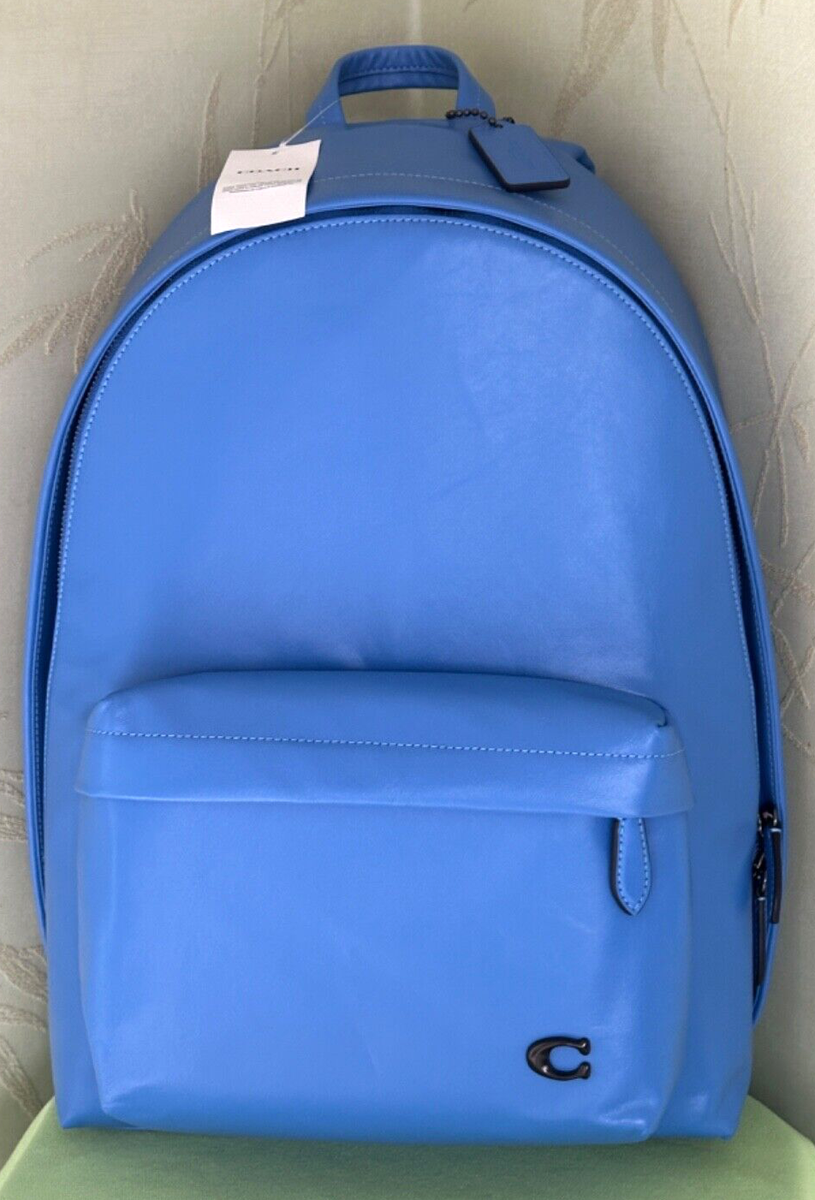 COACH HALL LEATHER BACKPACK:NWT BLUEBERRY CR757 | eBay