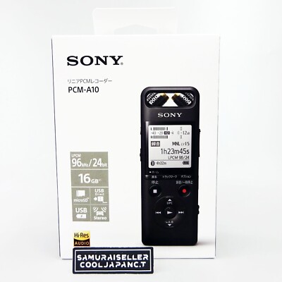 SONY PCM-A10 PCM Hi-Res Recorder 16GB Bluetooth from Japan NEW | eBay