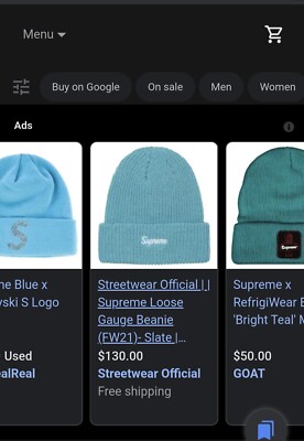 supreme loose gauge beanie | eBay