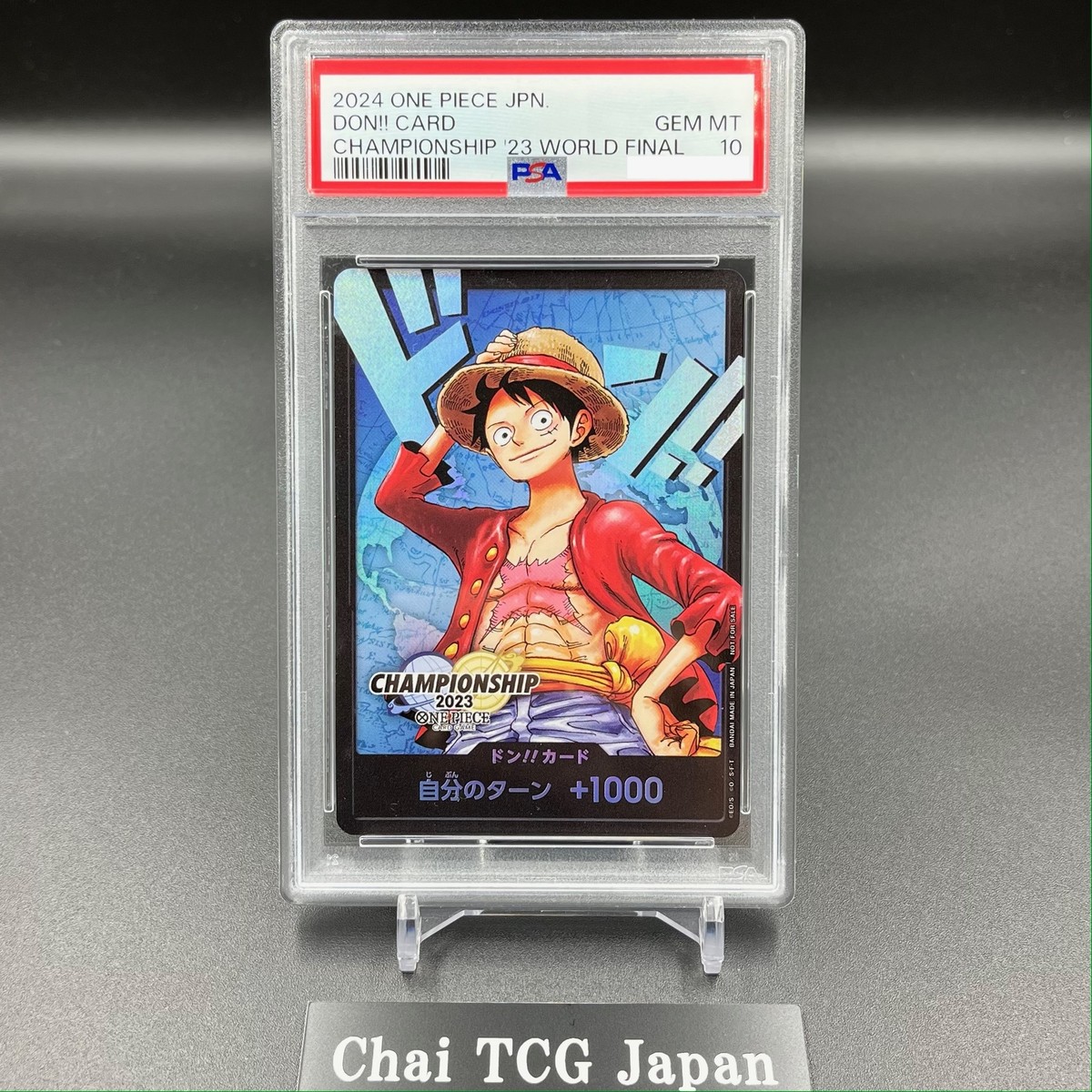 PSA 10 Don!! Card Luffy Championship 2023 World Final Prize ONE